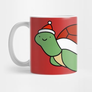 Santa Hat Turtle Mug